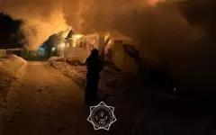 Гараж, магазин и хозблок горели ночью в области Абай