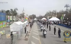 В Алматы прошла масштабная акция по безопасности дорожного движения