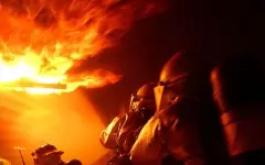 Торговый центр тушили ночью в Жанаозене