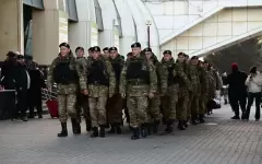 Первые участники военного парада прибыли в Астану