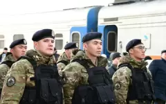 Первые участники военного парада прибыли в столицу   🫡