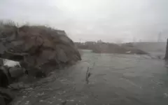 Перелив на Сергеевском водохранилище в СКО пошел на спад