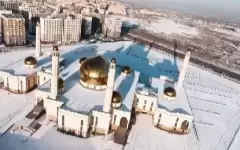 Новую большую мечеть в Алматы открыли на один день в честь праздника