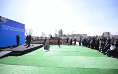 Глава Сената принял участие в церемонии начала строительства Центра инклюзивного спорта