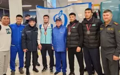 Призеров чемпионата Азии по вольной борьбе встретили в Алматы
