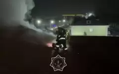 Столовая полыхнула в Алматы