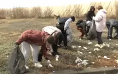 50 тонн мусора убрали активисты партии Amanat в Костанае