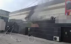Пожар вспыхнул в торговом доме Экибастуза