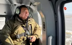 Проведен аэровизуальный осмотр паводкоопасных участков Акмолинской области