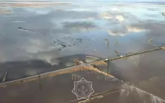 Село оказалось окружено водой из-за паводков в Акмолинской области