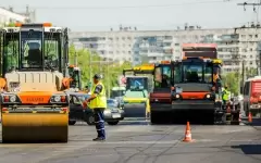 Ремонт дорог начали в Астане