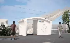 В Японии за ночь собрали железнодорожную станцию, напечатанную на 3D-принтере