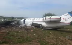 Самолет потерпел крушение в аэропорту Марокко
