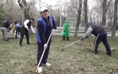 Жители Петропавловска вышли на масштабный субботник