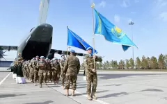 Первый отряд казахстанских миротворцев вернулся с Голанских высот: среди них — 7 женщин