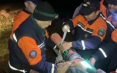 Турист сломал ногу в горах Алматы