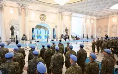 Токаев наградил казахстанских миротворцев за службу на Голанских высотах