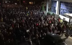 В Белграде студенты вышли на антиправительственные протесты
