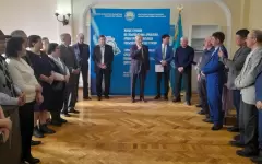 В Усть-Каменогорске состоялся турнир по тоғызқұмалақ среди ветеранов, приуроченный к 80-летию Победы