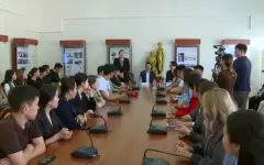 Встреча студентов с журналистом «Хабара» прошла в Кызылорде