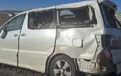 Автомобиль слетел в кювет на трассе Алматы-Караганда