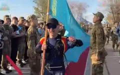 80-летие Победы: карагандинский военнослужащий пробежал 80 километров