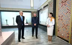 Токаев и Бердымухамедов посетили Turkistan visit centre
