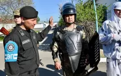 Военнослужащие военной полиции Вооруженных сил отмечают профессиональный праздник