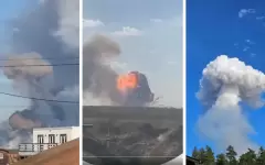 В России горит склад боеприпасов воинской части: 450 человек эвакуировали на безопасное расстояние