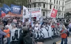 Пенсионеры вышли на антиправительственные протесты в Буэнос-Айресе