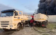 Крупный пожар в цеху Талдыкоргана потушен