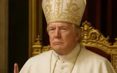 Трамп примерил на себя образ Папы Римского