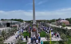 Парк и мемориальный комплекс открыли в Туркестанской области к 80-летию Победы