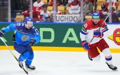 Казахстанский Барыс сыграл с чешским Номадом