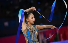 Гимнастка Айбота Ертайкызы завоевала золотую медаль чемпионата Азии
