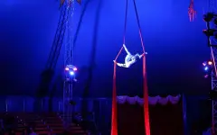 В Астане гимнастка сорвалась с высоты во время выступления