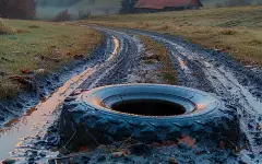 Спасатели вытащили из грязи авто с людьми в Мангистауской области