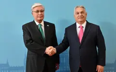 Касым-Жомарт Токаев прибыл в павильон Vаrkert Bazar в Будапеште