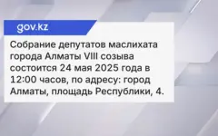 Депутатов маслихата Алматы созвали для дачи согласия на назначение акима
