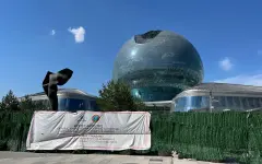 Шар EXPO в Астане неожиданно закрыли для туристов