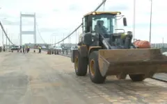 Подвесной мост ремонтируют в Семее