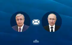 Токаев направил поздравительную телеграмму президенту России