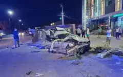 BMW разорвало пополам в Алматинской области: страшные кадры смертельной аварии