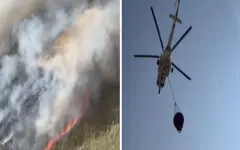 Мощный пожар в 600 гектаров полыхает в заповеднике близ Атырау
