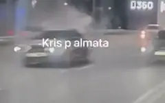 Момент смертельного ДТП в Алматы попал на видео