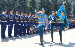 В Алматы состоялся выпуск молодых офицеров военного вуза Минобороны