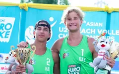 Казахстан впервые выиграл молодежный чемпионат Азии по пляжному волейболу