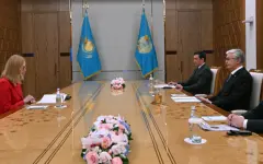 Токаев встретился с главой мирового объединения финансовых разведок