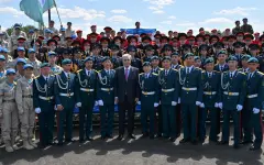 Глава государства дал старт XI международному военно-патриотическому сбору молодежи «Айбын»