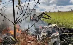 Легкомоторный самолет рухнул в Подмосковье